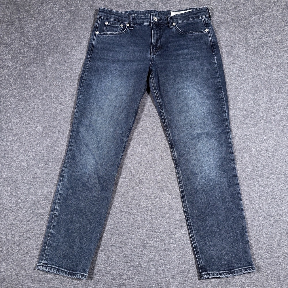Rag & Bone Cate Mid-Rise Ankle Skinny Jeans Women 28 Blue Denim Momcore Boho